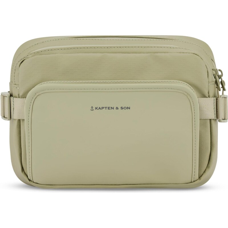 Kapten & Son Ľadvinka Lisbon Crossbody antracitová / pastelovo zelená 64413963