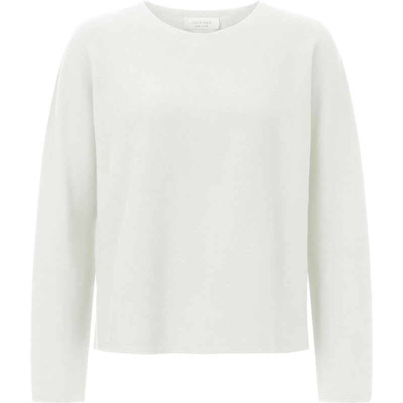 Rich & Royal Sveter biela / šedobiela 64575726