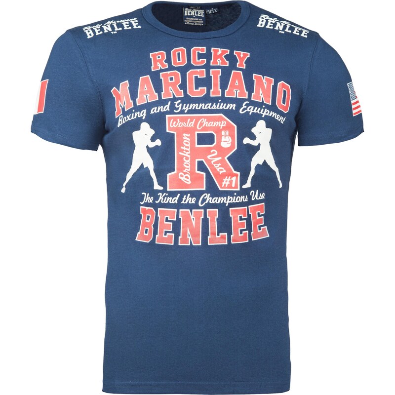 Benlee Tričko Gymnasium zafírová / svetločervená / biela 64412387