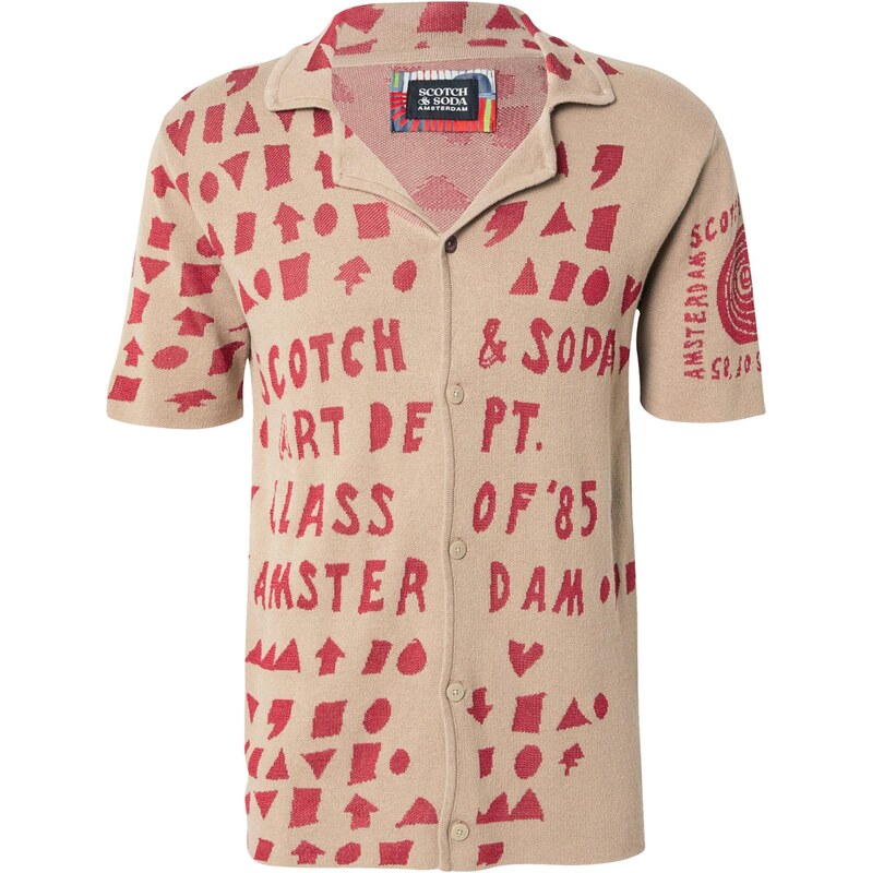 SCOTCH & SODA Kardigán béžová / červená 64512909