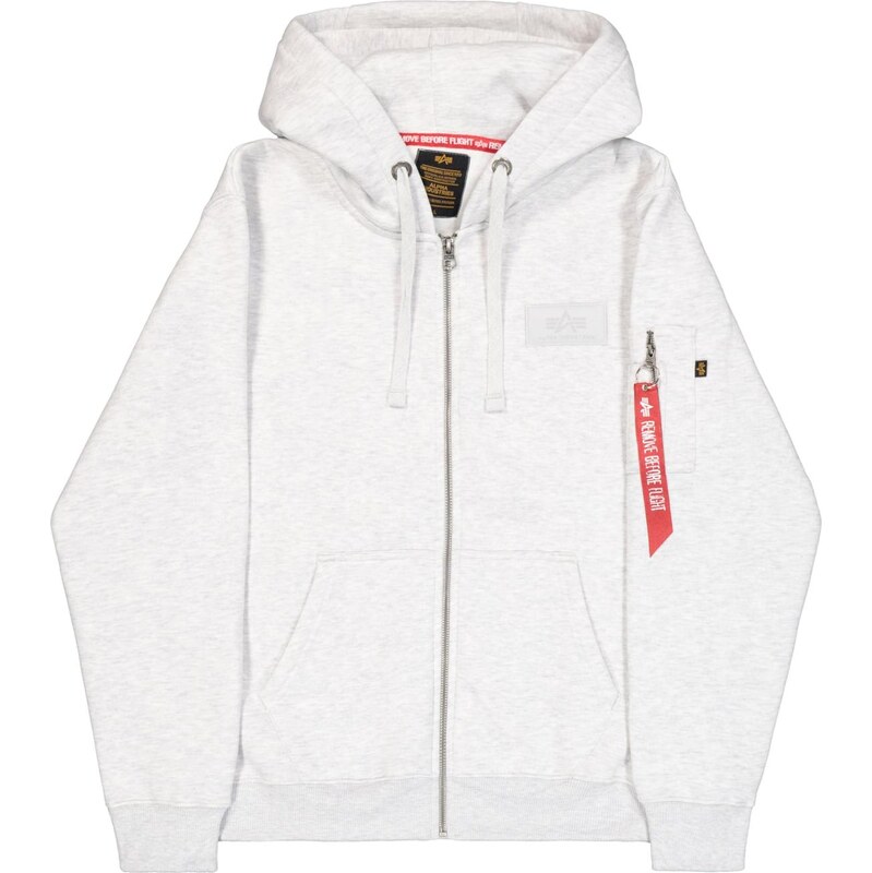 ALPHA INDUSTRIES Tepláková bunda striebornosivá / čierna 64413909