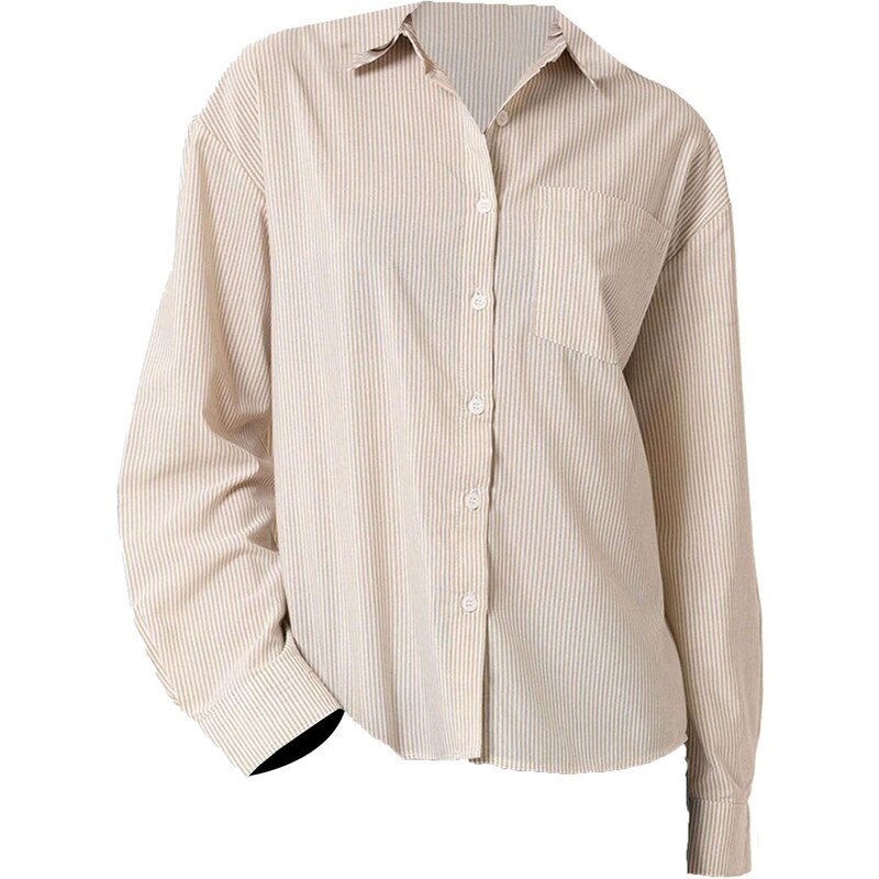 Moxx Paris Blúzka béžová / šedobiela 65921658