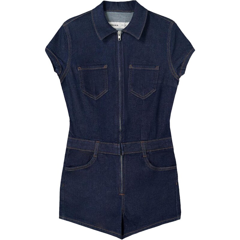 Bershka Overal námornícka modrá 65237597