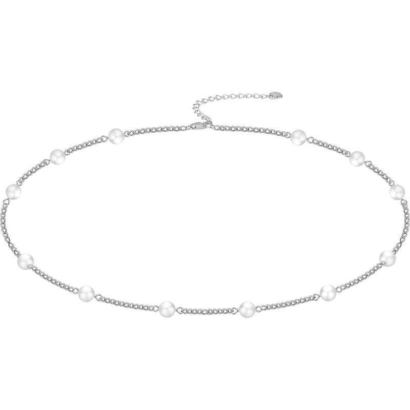 Olivie Stříbrný perlový náhrdelník 9701 64763512