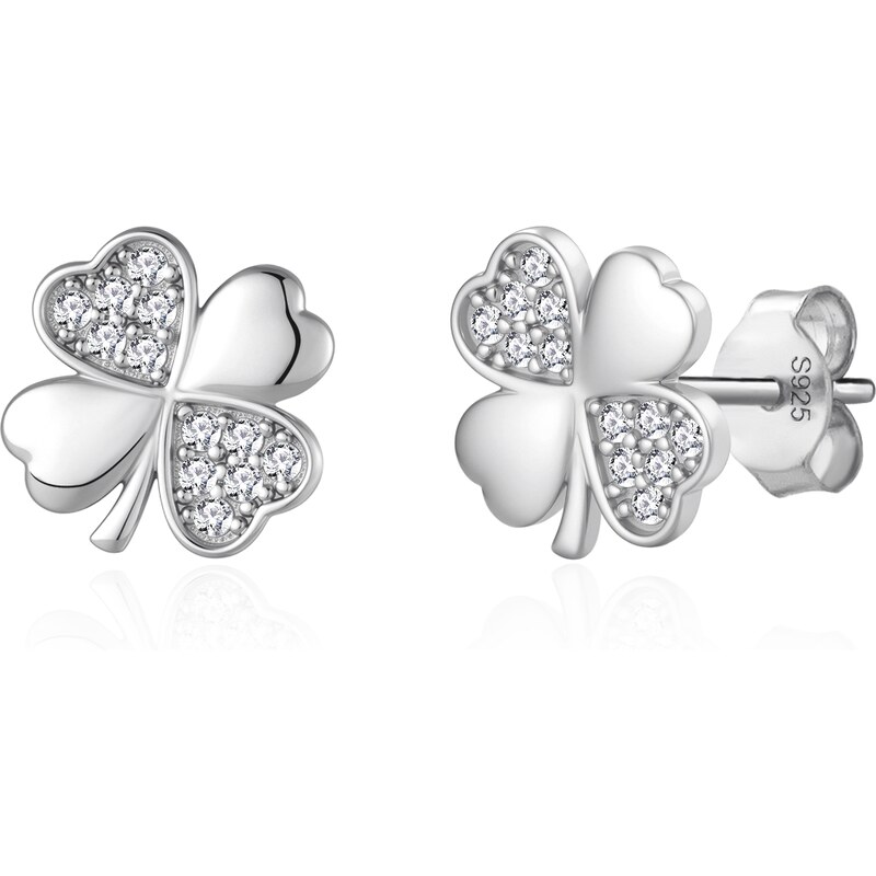 Olivie Stříbrné náušnice ČTYŘLÍSTEK 9707 64741463