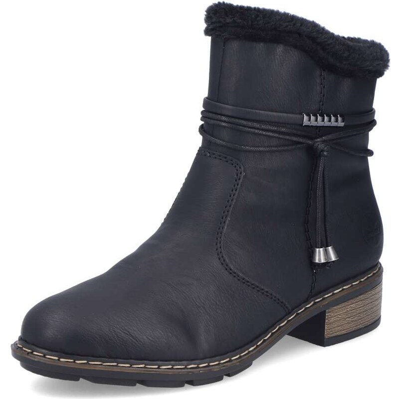 Dámska členková obuv RIEKER 77260-00 čierna W5 64414795