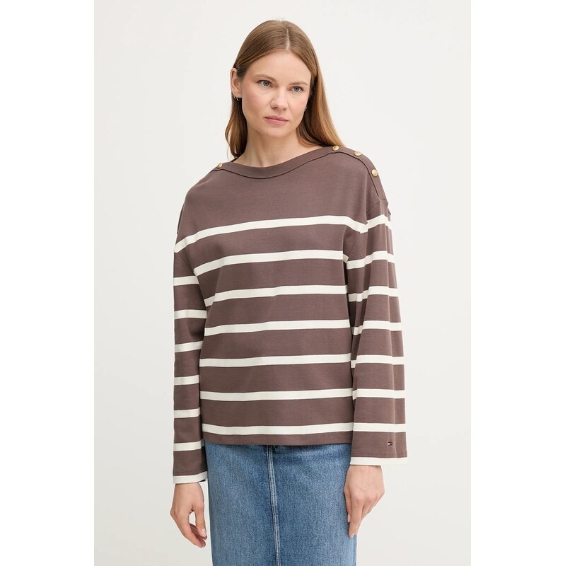 Bavlnené tričko s dlhým rukávom Tommy Hilfiger 66513565