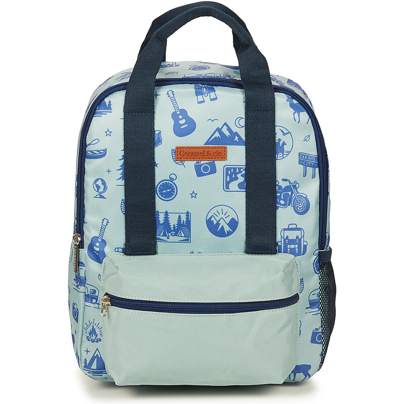 CARAMEL & CIE Ruksaky a batohy SMALL BACKPACK BLUE WILD TRIP CARAMEL & 64415221