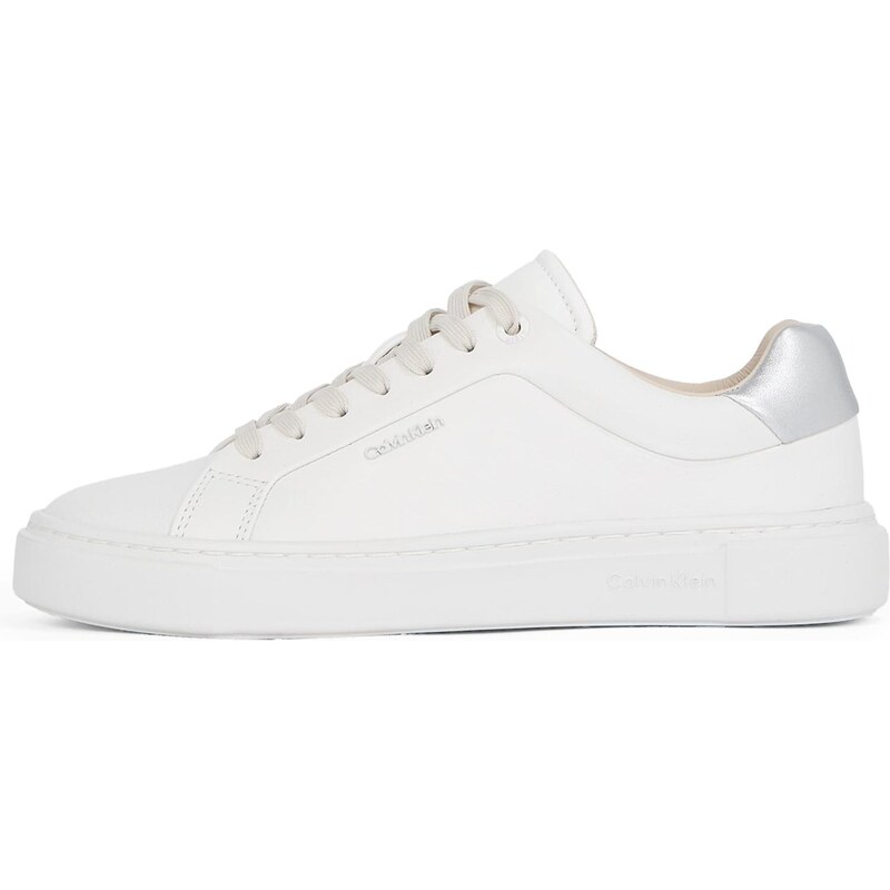 Calvin Klein Nízke tenisky strieborná / biela 59073484