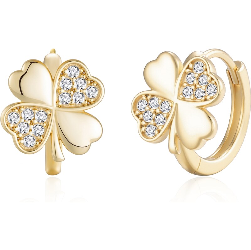 Olivie Stříbrné kroužky ČTYŘLÍSTEK GOLD 9714 64741468