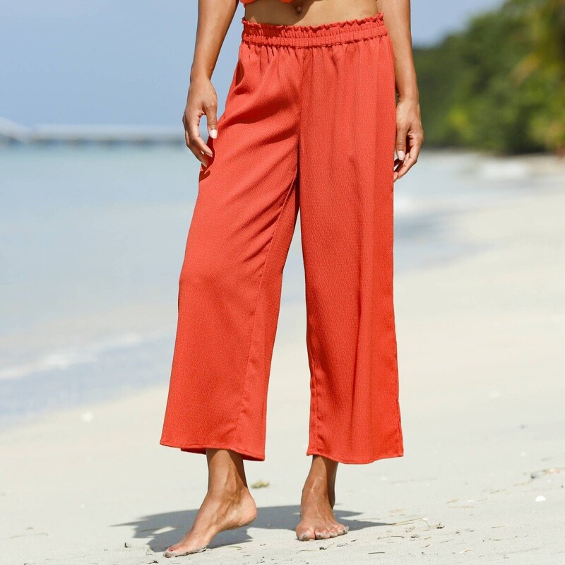 Široké 7/8 nohavice papriková 048 Blancheporte 64423518