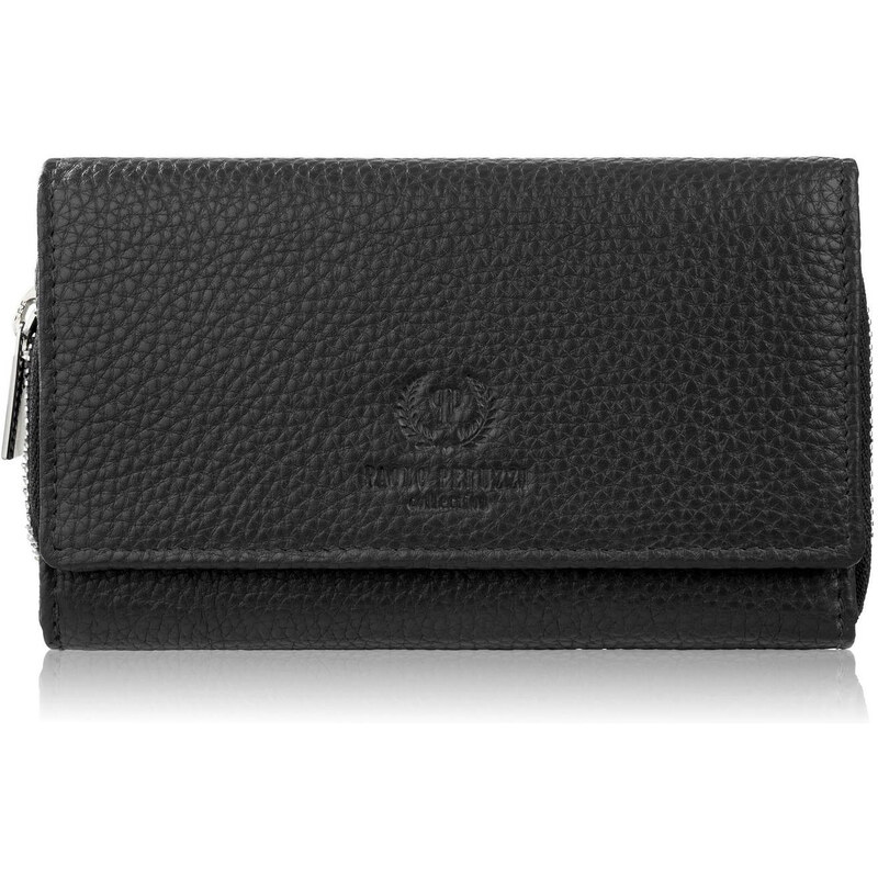 Paolo Peruzzi Dámska veľká kožená peňaženka | čierna T-138-BL 64423327