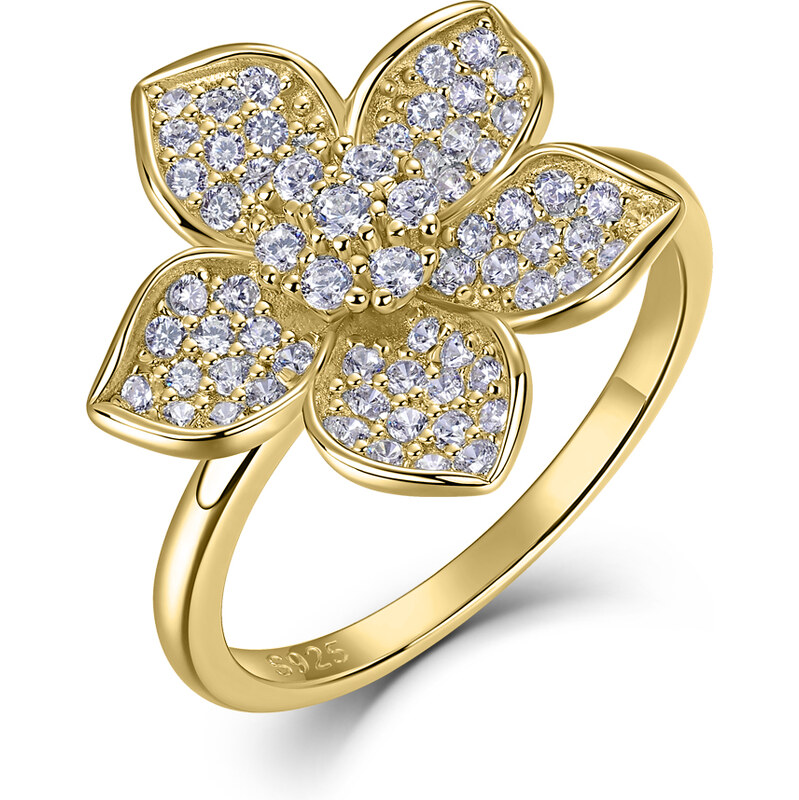 Olivie Stříbrný prsten BARBORKY GOLD 9722 64805018