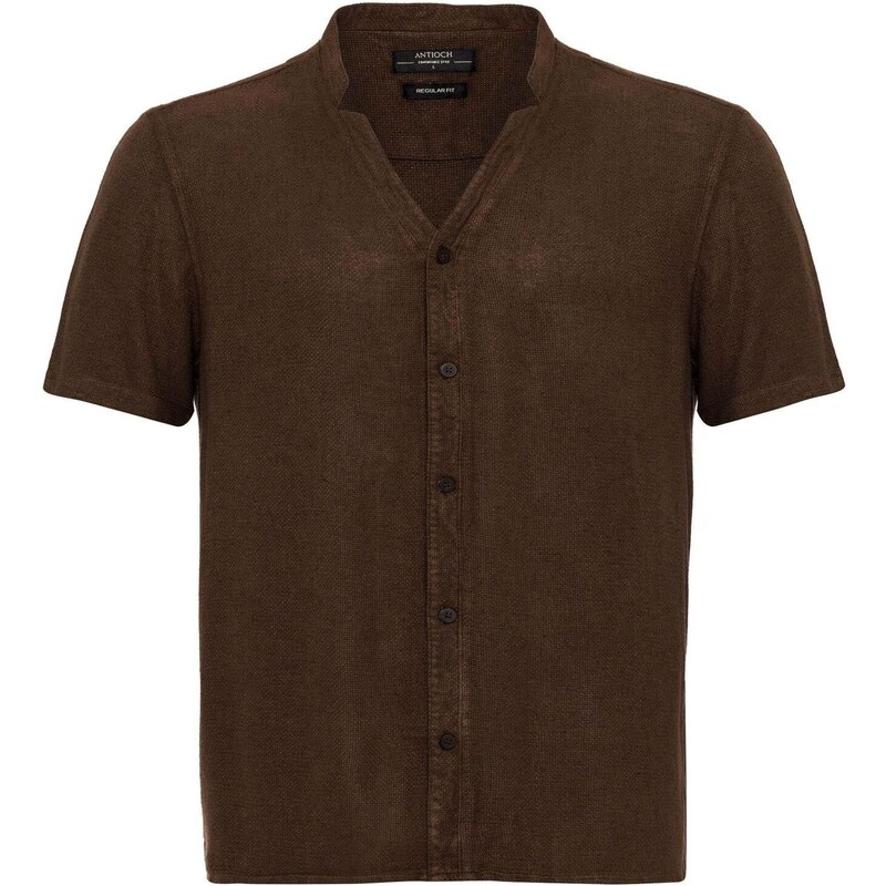 Antioch Košeľa hnedá / tmavohnedá 65648108