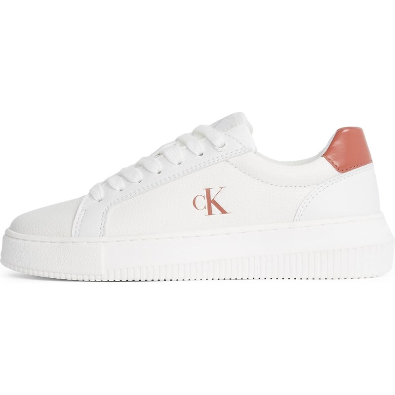 Calvin Klein Nízke tenisky hrdzavohnedá / biela 67456825