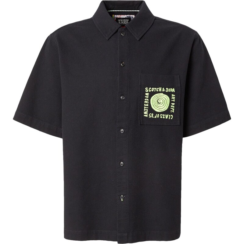 SCOTCH & SODA Košeľa svetlozelená / čierna 65877496