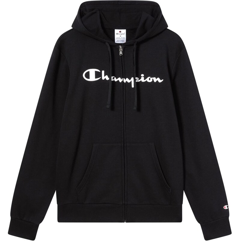 Champion Authentic Athletic Apparel Tepláková bunda čierna / biela 64428038
