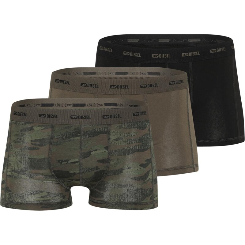 DIESEL Boxerky DAMIEN olivová / svetlozelená / čierna 64866008