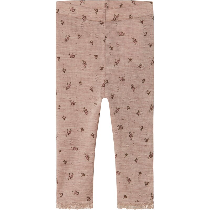 NAME IT Legíny NBFWang tmavohnedá / sivá melírovaná 64428081