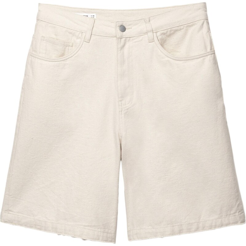 Pull&Bear Nohavice biela ako vlna 64428225