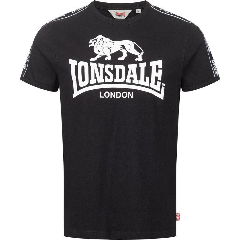 LONSDALE Tričko Stour čierna / biela 64426788