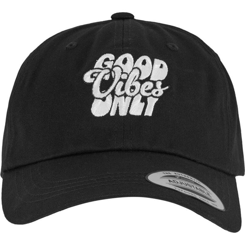 Mister Tee Čiapka Good Vibes Only čierna / biela 67801380