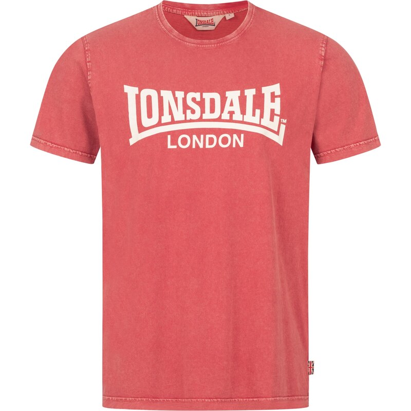 LONSDALE Tričko Stofa červená / biela 64426814