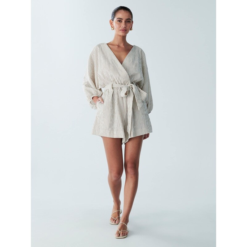 St MRLO Overal Maya hnedá / biela 64427930