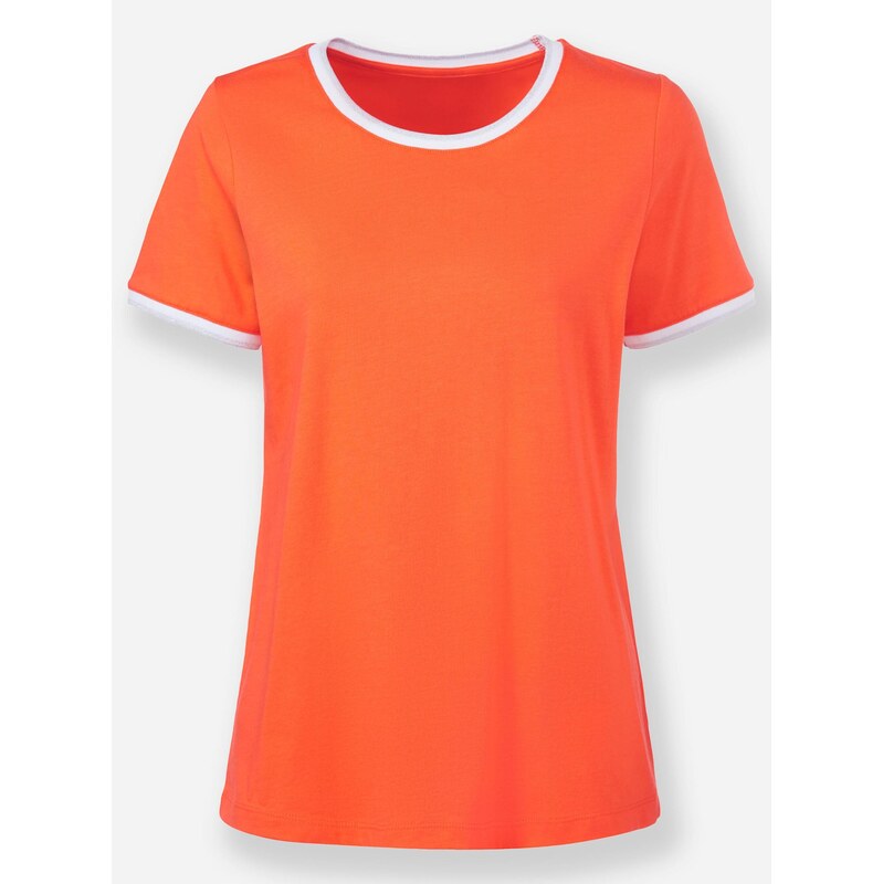 heine Tričko oranžová / strieborná / biela 65881817