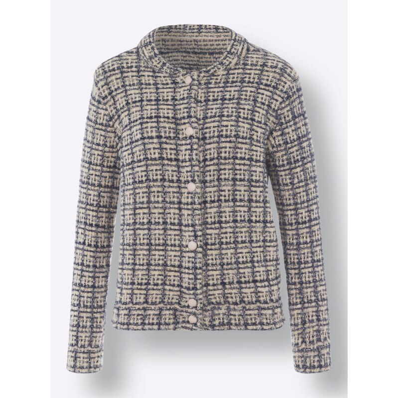 heine Kardigán tmavomodrá / svetlohnedá 65881883