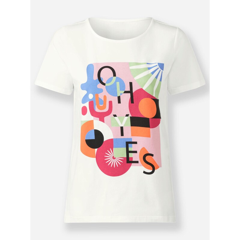 heine Tričko svetlozelená / oranžová / ružová / biela 65881898