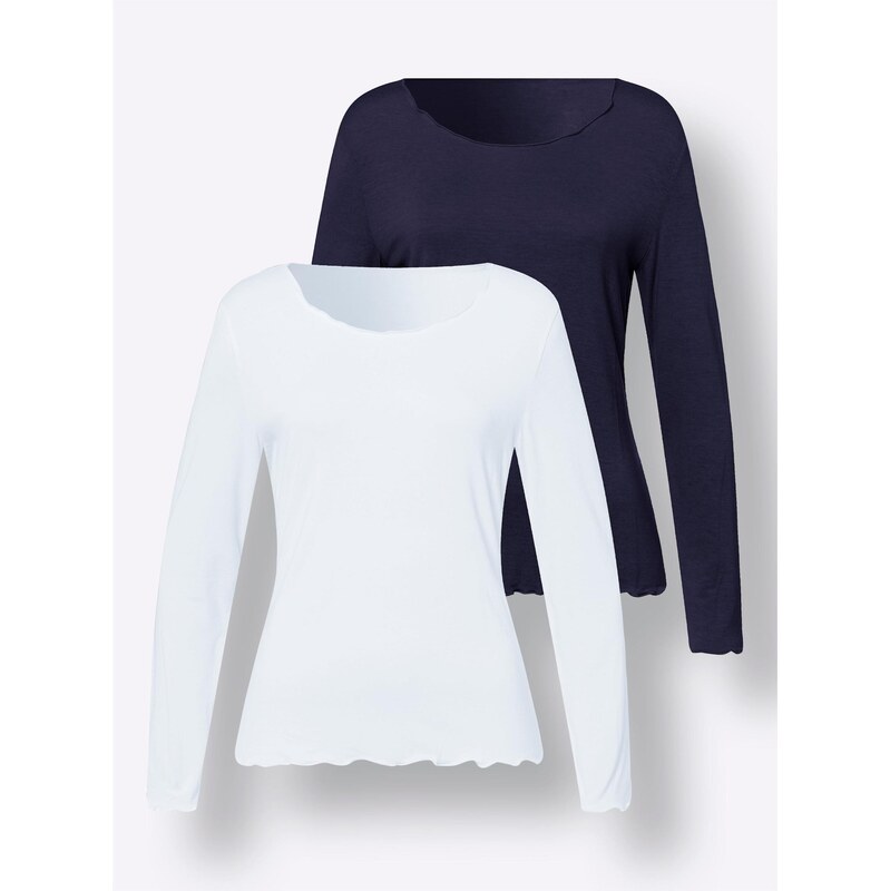 heine Tričko nebielená / námornícka modrá 65881896