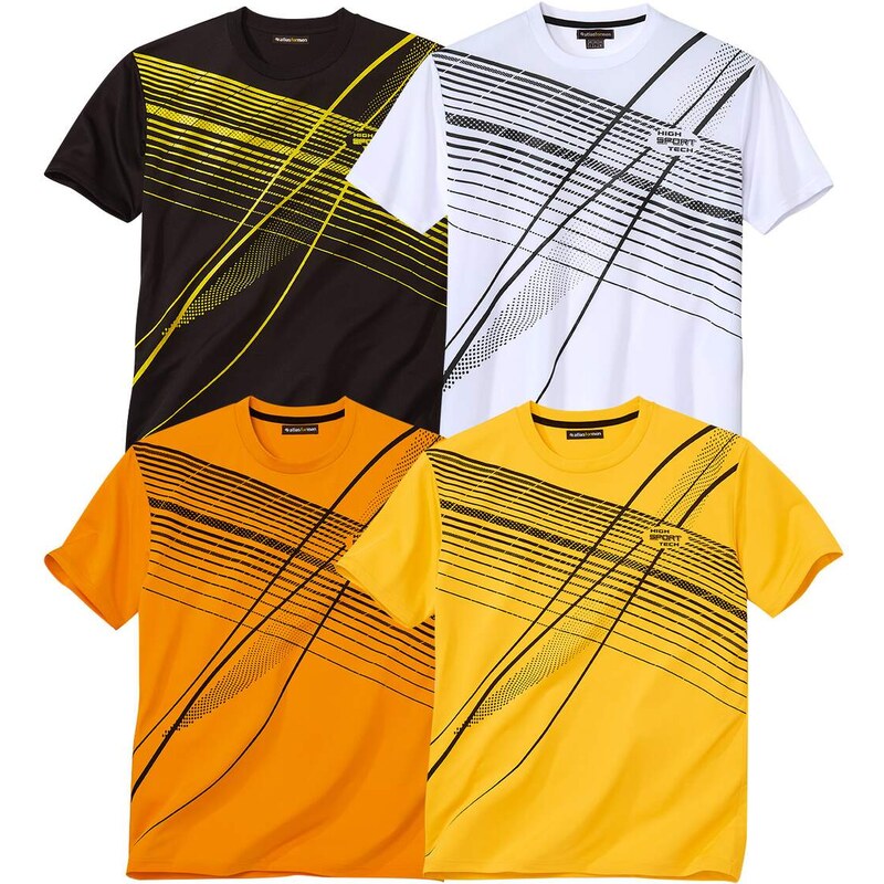 Sada 4 tričiek Sport Atlas For Men Oranžová 64430437