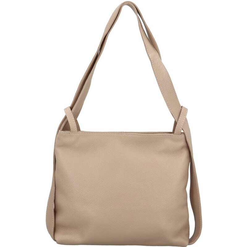 Dámsky kožený kabelko/batoh púdrový - Delami Vera Pelle Antun telová 64488660