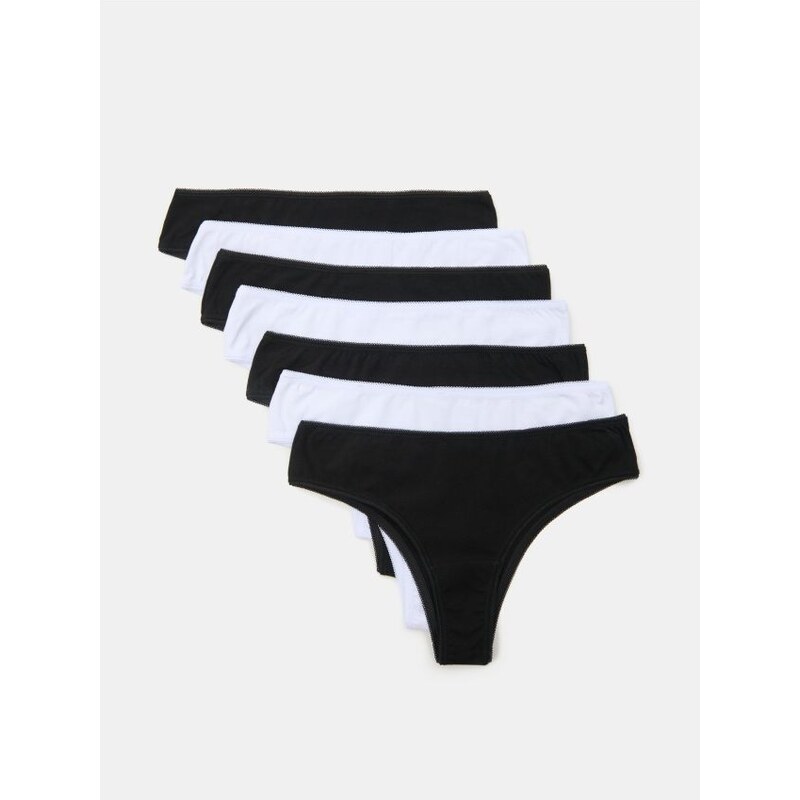 Sinsay - Súprava 7 brazílskych nohavičiek - viacfarebná 65741249