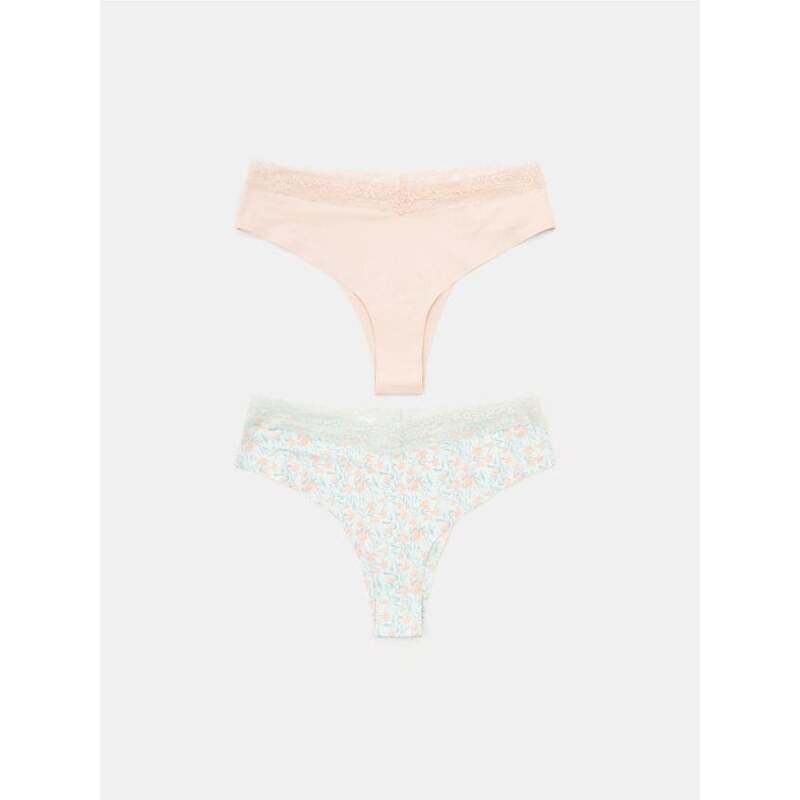 Sinsay - Súprava 2 brazílskych nohavičiek - viacfarebná 65751861