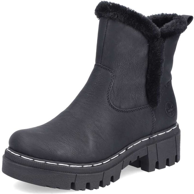 Dámska členková obuv RIEKER 74082-00 čierna W5 64435526