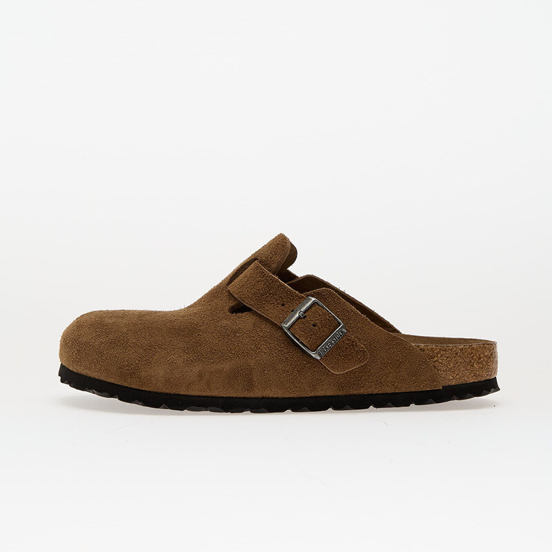 Birkenstock Boston Soft Footbed Suede Leather Dark Tea Tonal Fb 64438188