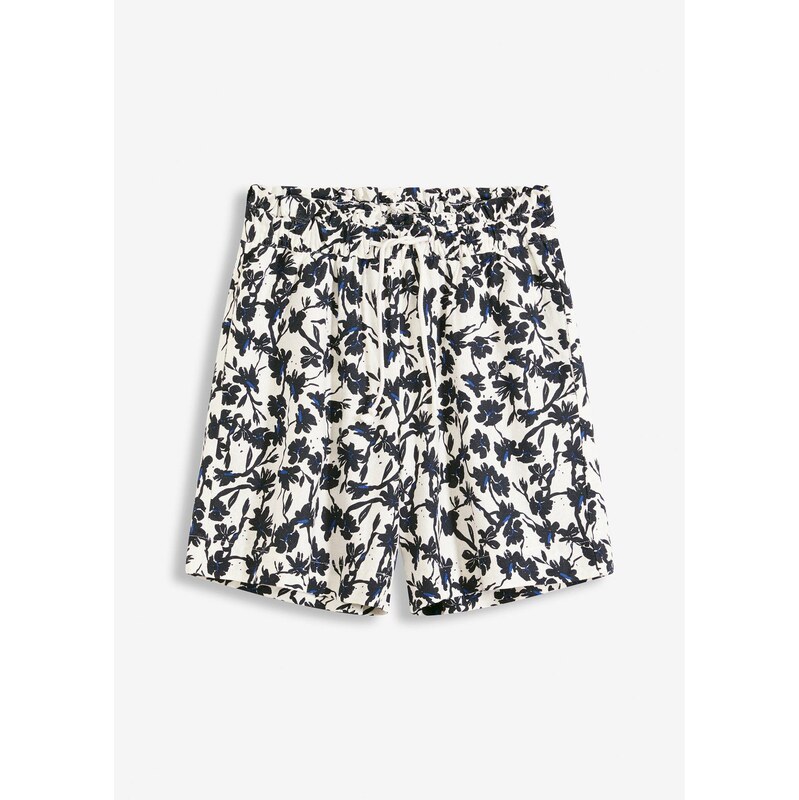 bonprix Plátené šortky, farba biela 64438807