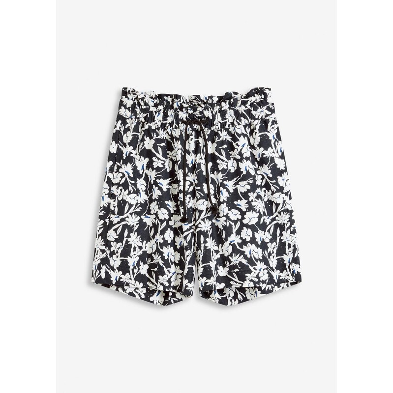 bonprix Plátené šortky, farba čierna 64438806