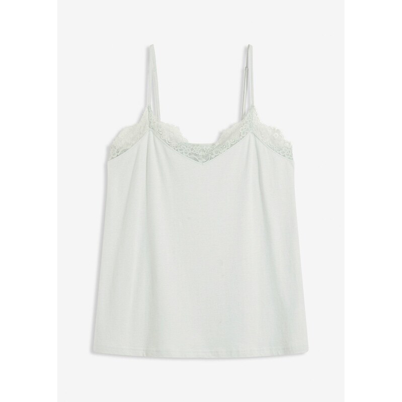 bonprix Pyžamové tričko z jemného viskózového mixu, farba modrá 64438818