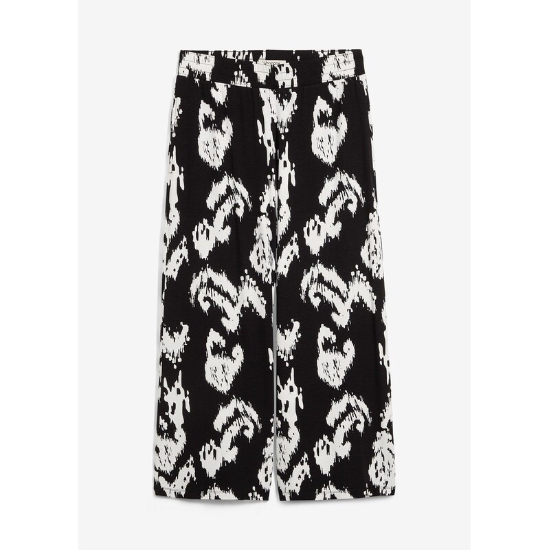 bonprix Džersejové nohavice z mixu viskózy, farba čierna 64438946