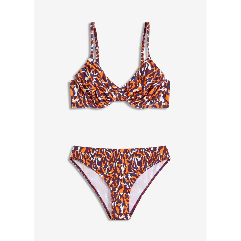 bonprix Bikiny s kosticami (2-dielne) s vysokým výstrihom na nohách, 64438970