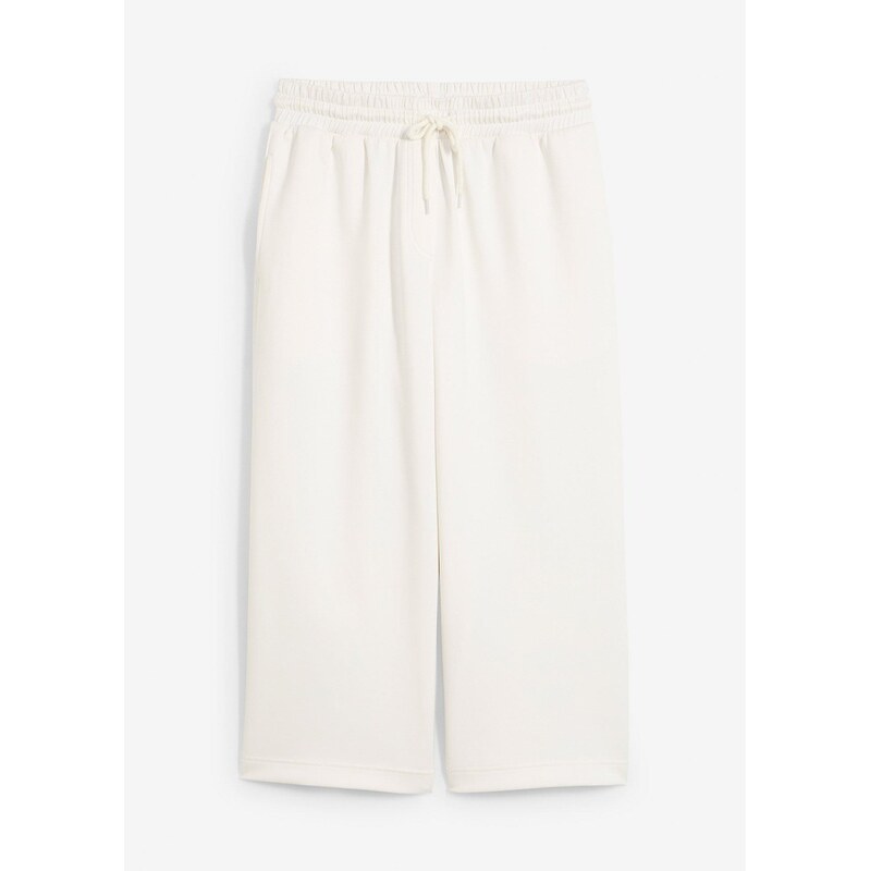 bonprix Džersejové nohavice z pevnej interlock kvality, farba biela 64439100