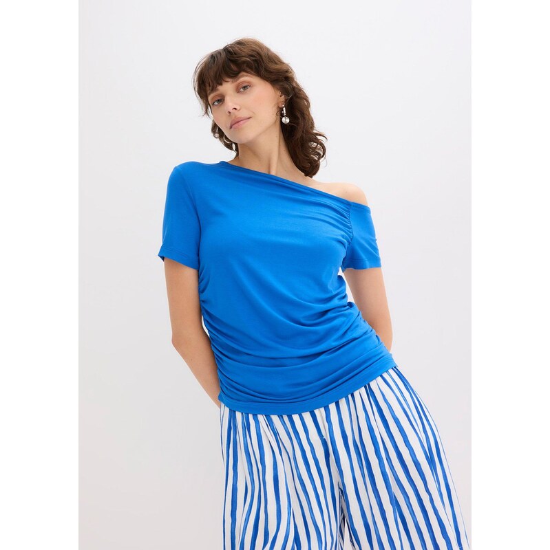 bonprix Asymetrické tričko, farba modrá 64438768