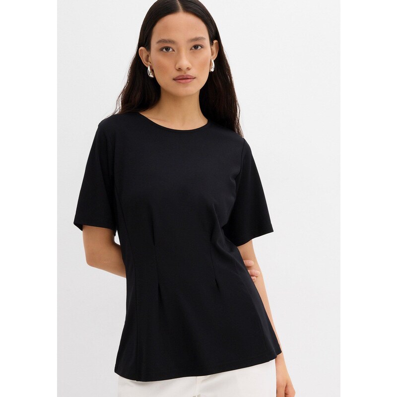 bonprix Vypasované tričko z pohodlného materiálu Punto di Roma, farba 64438939