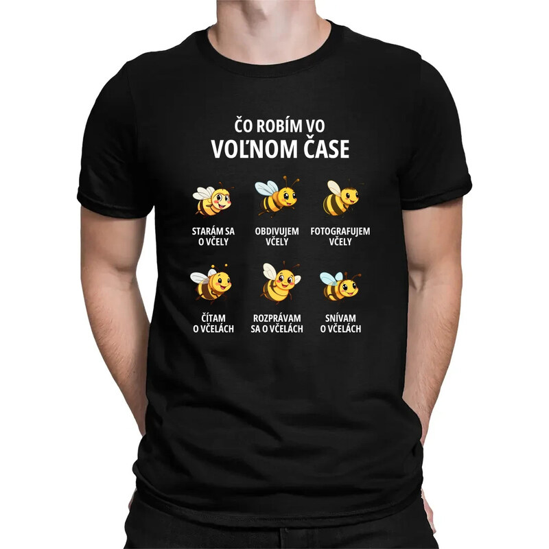 E-shop Garibald Čo robím vo voľnom čase - včely - pánske tričko s