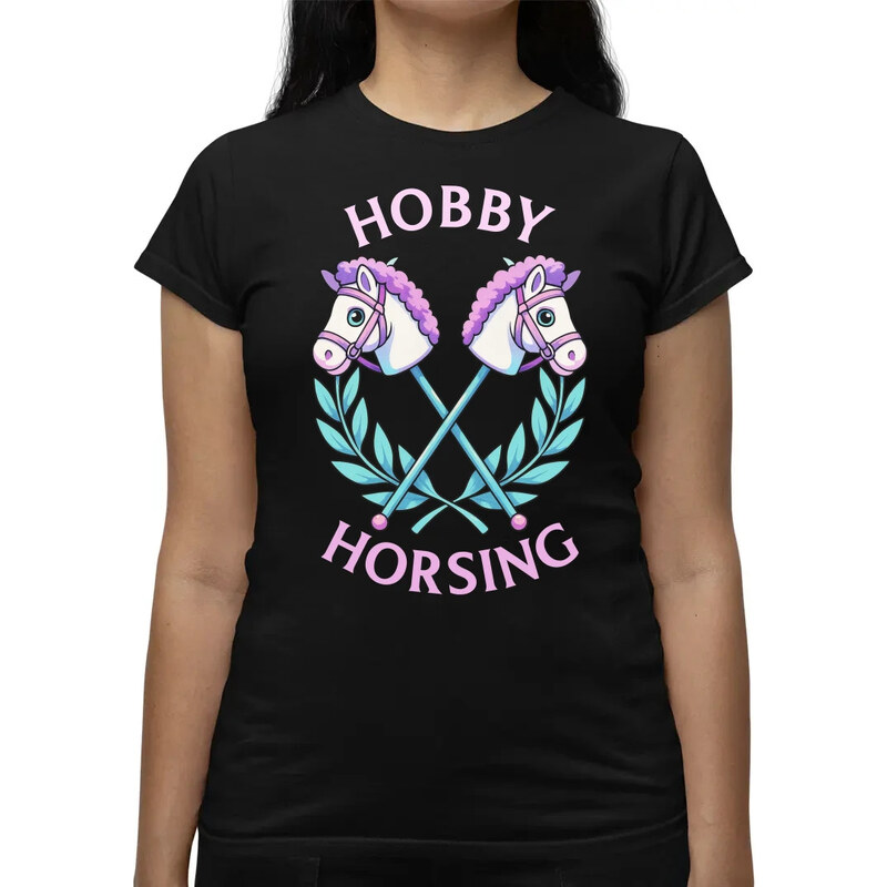 E-shop Garibald Hobby horsing - dámske tričko s potlačou