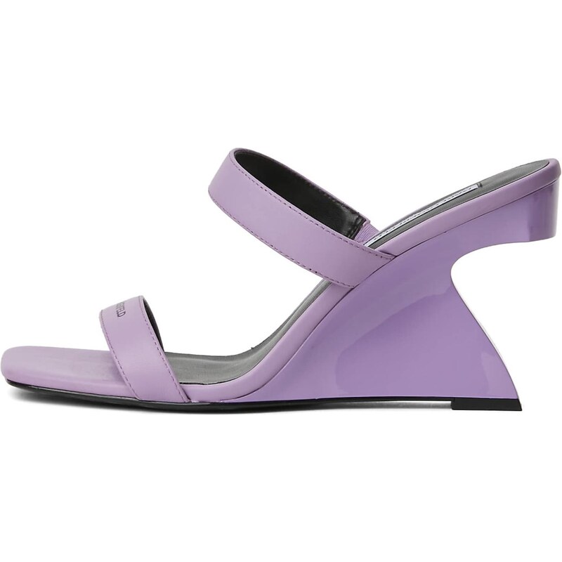 KARL LAGERFELD JEANS Šľapky Waverly Wedges fialová 64442150