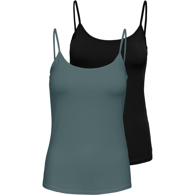 ONLY Top ONLLOVE jedľová / čierna 64443586